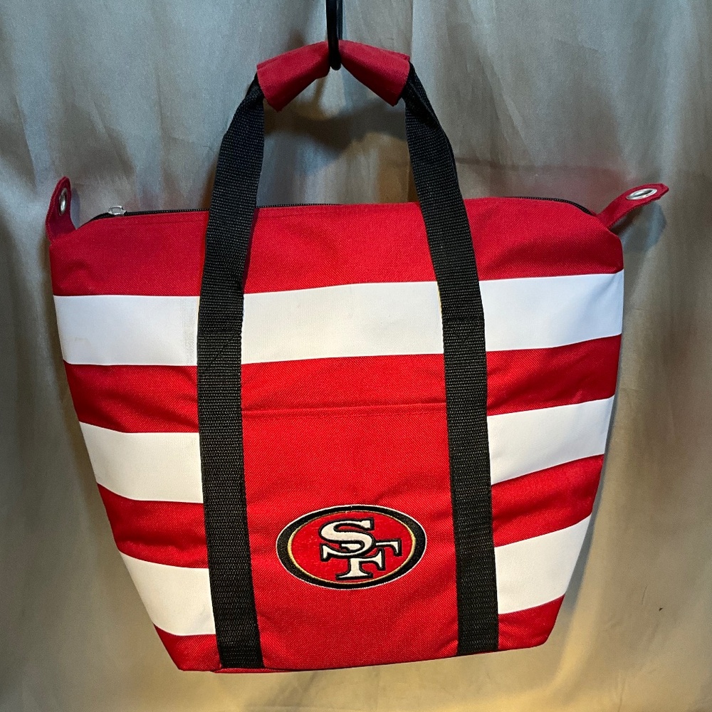 NFL San Francisco, 49ers bag. Red/Wht stripe   15-H10Ab